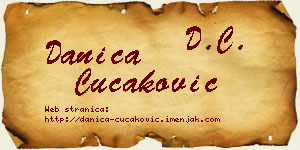 Danica Čučaković vizit kartica